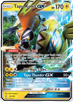 Tapu Koko-GX (SM33/250), Busca de Cards